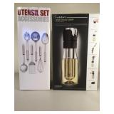 Rabbit  Wine Chiller & Utensil Set NIB