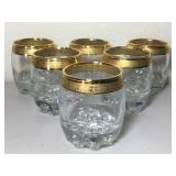 Gold Etched Shot Glasses