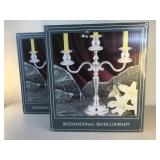 International Silver Company, 3 Lite Candelabra International Silver Company, 3 Lite Candelabra