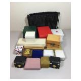 Jewelry boxes in different shapes, colors, and