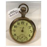 Hamilton 17 Jewel Pocket Watch w/ Eagle on Back