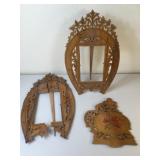 Carved Wood Horseshoe Picture Frames - Italy Carved Wood Horseshoe Picture Frames - Italy