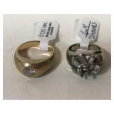 14k Gold Rings w/ Diamonds - 13g 14k Gold Rings w/ Diamonds - 13g