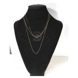 14k Gold Chains x 3 - 3.5g 14k Gold Chains x 3 - 3.5g