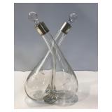 Oil & Vinegar Etched Glass Blowen Glass Oil & Vinegar Etched Glass Blowen Glass