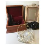 Lined Wood Chest, Wood Picture Frame And More Lined Wood Chest, Wood Picture Frame And More