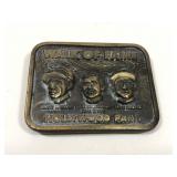 Walk of Fame Hollywood Park Vintage Belt Buckle