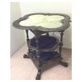 Antique Table W/Inset Marble Top