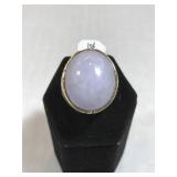 14k GOLD & Lavendar Jade ring, 13g 14k GOLD & Lavendar Jade ring, 13g