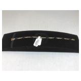 10k GOLD & Sapphire/Diamond bracelet, 5.8g 10k GOLD & Sapphire/Diamond bracelet, 5.8g