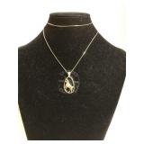 14k GOLD chain w/ GOLD mountain goat pendant ,5.5g 14k GOLD chain w/ GOLD mountain goat pendant ,5.5g