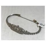 PLATINUM & Diamond band, w/14k Hamilton watch PLATINUM & Diamond band, w/14k Hamilton watch