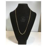 18k GOLD chain necklace, 24in length, 17g 18k GOLD chain necklace, 24in length, 17g