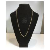 18k GOLD chain necklace, 24in length, 17g