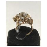 14k Gold & Diamond ring, 12.7g