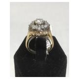 14k GOLD & Diamond dinner ring, 8.4g, w/appraisal 14k GOLD & Diamond dinner ring, 8.4g, w/appraisal