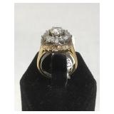 14k GOLD & Diamond dinner ring, 8.4g, w/appraisal