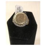 14k GOLD ring w/22k GOLD& diamonds, 5.3g 14k GOLD ring w/22k GOLD& diamonds, 5.3g