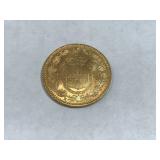 1882 GOLD  Umberto  L 20 Italian coin