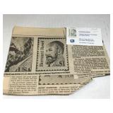 $1 Bernard Revel stamp w/Star of David etched &