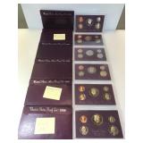 1986,2-1990,3-1992 Mint Proof Sets