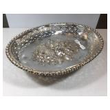 Sterling ornate basket, 662g