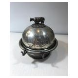 Quadruple plated antique condiment/ butter Quadruple plated antique condiment/ butter
