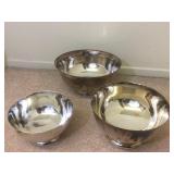 Silver plated bowls