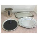 Silver plated trays and more