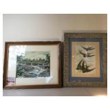 Water Color (Signed) And Matted Print Water Color (Signed) And Matted Print