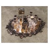 Vintage & New Purfume Bottles on Tray Vintage & New Purfume Bottles on Tray