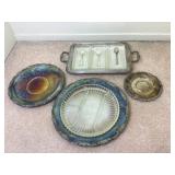 Silver Plated Appetizer/ReIish Trays and More Silver Plated Appetizer/ReIish Trays and More
