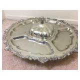 Silver Plated Divided Serving Platter