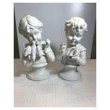 Vintage Japanese Bisque Figurines Unsigned