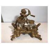 Victorian Bronze Inkwell Victorian Bronze Inkwell