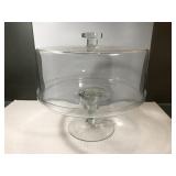 Glass Cake Stand 10"