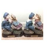 2 Meerchi Figurines of Sailor Boy and Girl Kissing