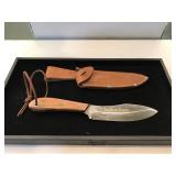 Vintage Canadian Trapper Knife with Sheath Made Vintage Canadian Trapper Knife with Sheath Made