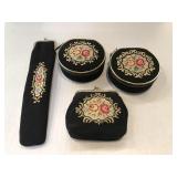 Embroidered German Vintage Travel Cases Embroidered German Vintage Travel Cases