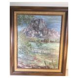 S R Painting - Stretcher Signed S R Painting - Stretcher Signed