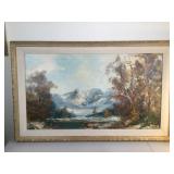 Large Painting On Canvas - signed Large Painting On Canvas - signed