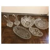 Decorative Cut Glass Bowl , Curets & More