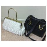 Handbags, Mano black leather (NEW) & off-white Handbags, Mano black leather (NEW) & off-white