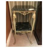 Marble & Brass Vintage Plant Stand