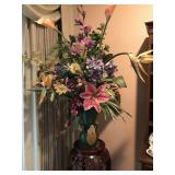 Vintage Vase & Floral Arrangement