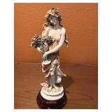 Guiseppe Armani Woman with Grapes Figurine Guiseppe Armani Woman with Grapes Figurine