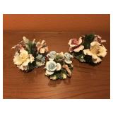 Capodimonte Floral Candleholders