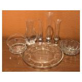 Glass Modern Vases, Bowls & Plate