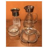 Sterling Overlay Glassware Sterling Overlay Glassware