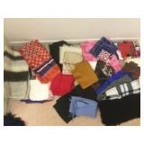 Selection of scarves, Durazon, wool, Boselli & Selection of scarves, Durazon, wool, Boselli &